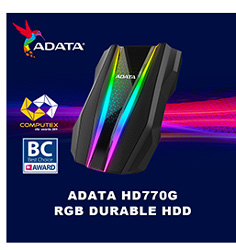 Зовнішні диски ADATA HDD HD770G и SSD SE800 отримали нагороди Computex d&i Award