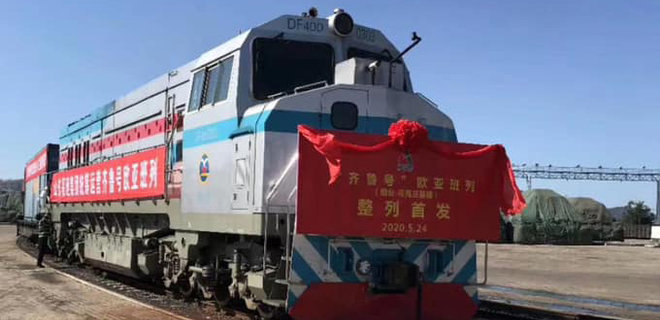 Укрзалізниця прийняла перший контейнерний поїзд Китай—Україна