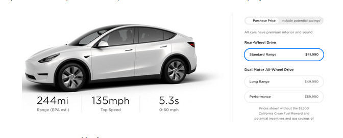 Tesla починає продаж бюджетної версії Model Y