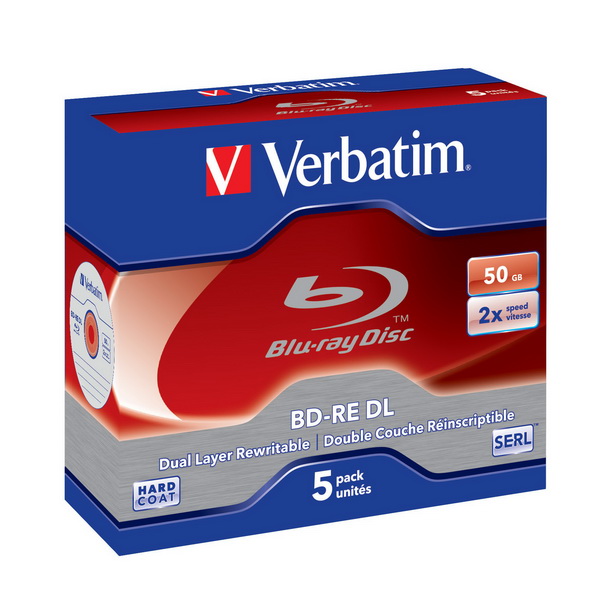 Компания Verbatim представляет новые диски Verbatim Blu-ray Dual Layer 50 ГБ с возможностью перезаписи до 1000 раз