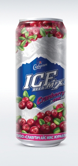 Линейка ТМ «Славутич ICE» пополнилась новым вкусом «Славутич ICE Mix Клюква»