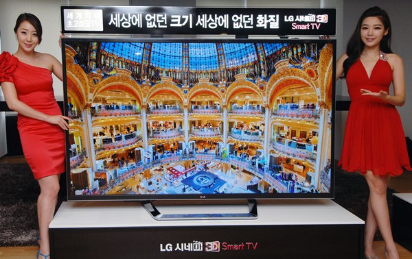 LG Electronics представляет первый в мире 84-дюймовый CINEMA 3D UD телевизор с бескомпромиссным качеством