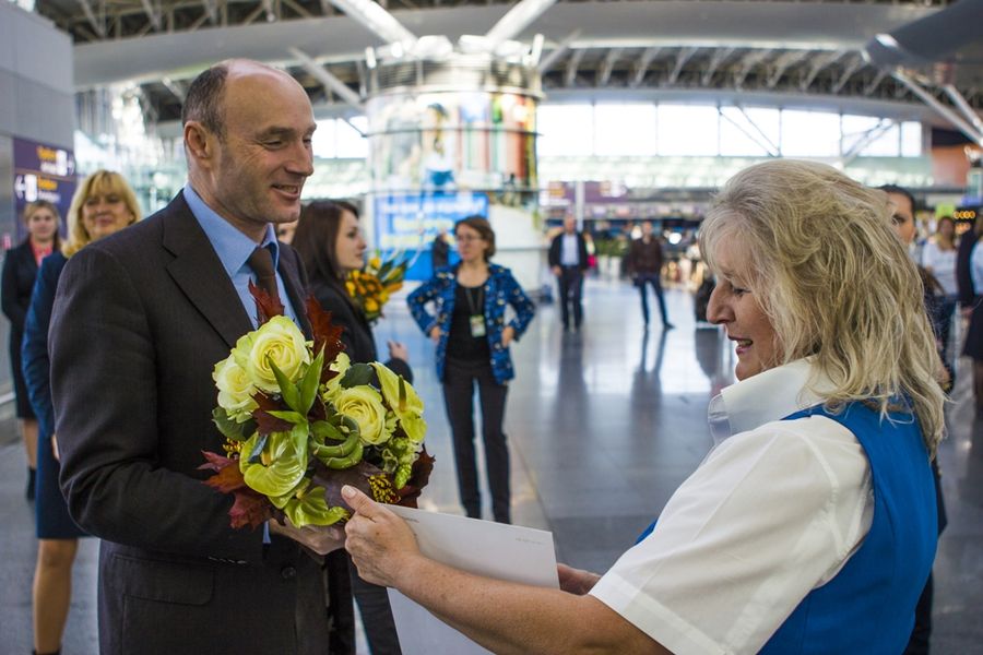 В аэропорту «Борисполь» отметили 95-летие авиакомпании KLM