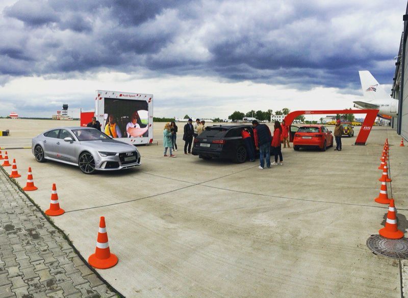 В харьковском аэропорту прошел тест-драйв в рамках роуд-шоу Audi RS Experience 2016