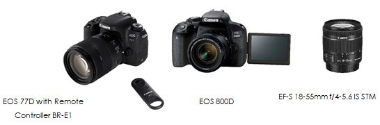 Canon представляє дві новинки родини EOS – дзеркальні камери EOS 77D і EOS 800D, стандартний зум-об’єктив EF-S 18-55mm f/4-5.6 IS STM