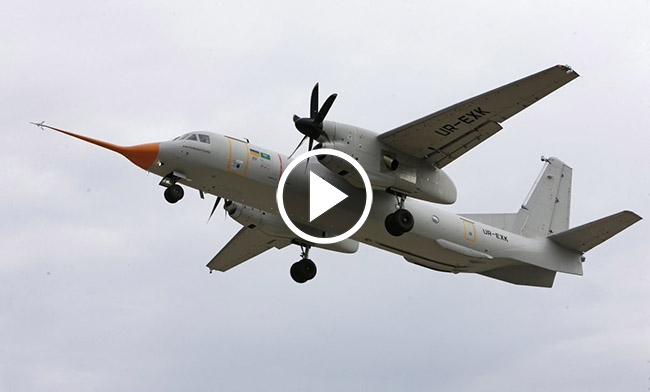 Відбувся перший політ нового українського літака АН-132D