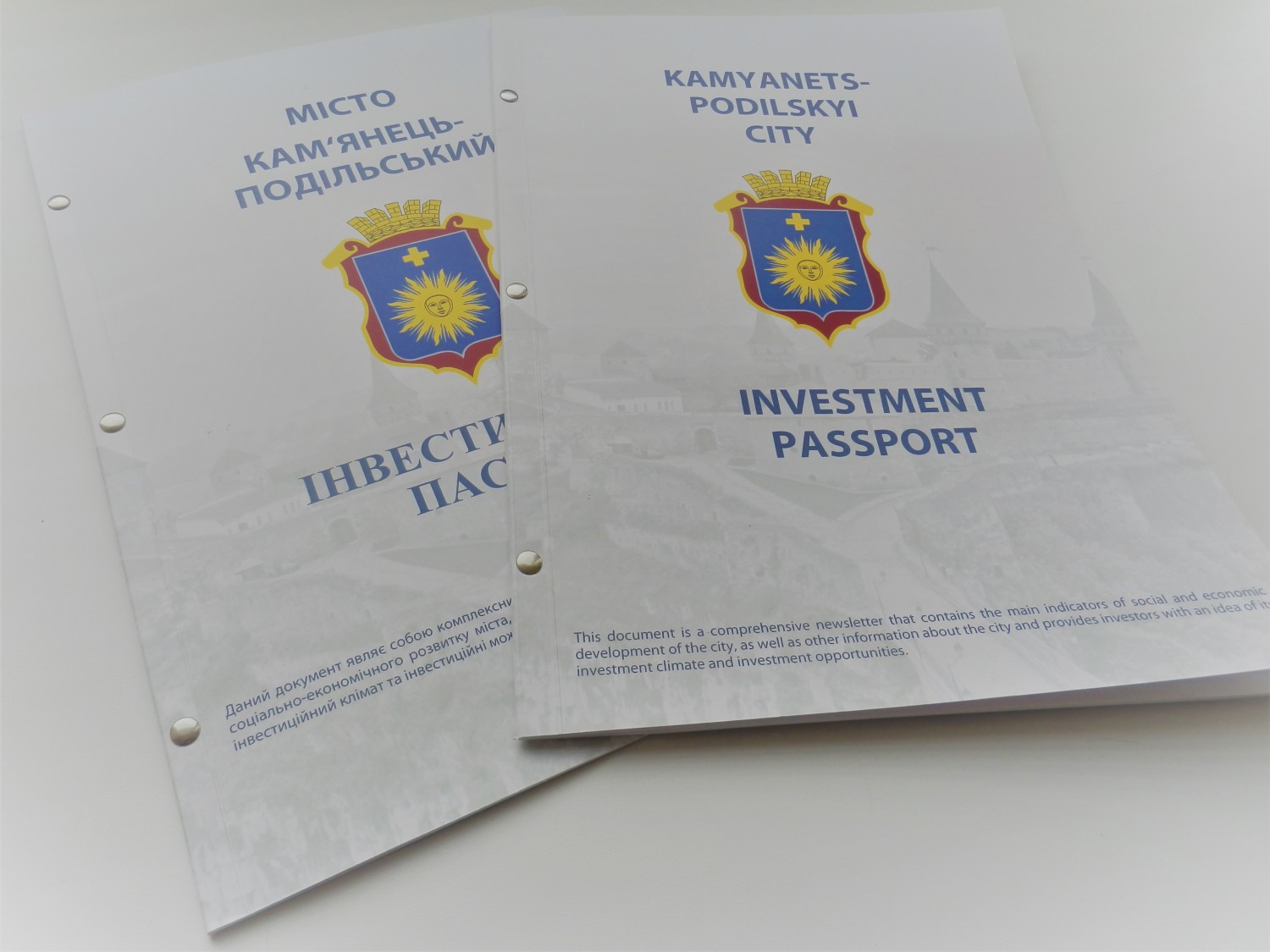 Каменец-Подольский получил обновленный инвестиционный паспорт