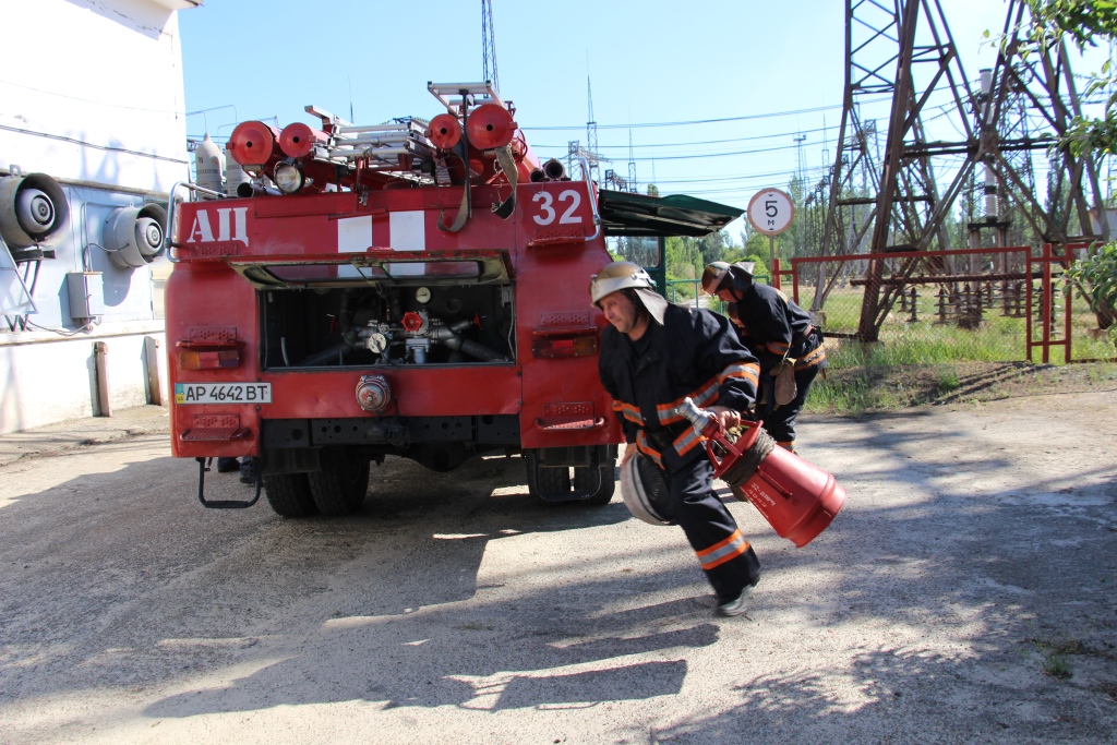 Позаботились о безопасности и людей, и оборудования: на ДТЭК Запорожская ТЭС отработали действия при условном пожаре