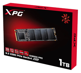 ADATA представляет SSD XPG SX6000 Pro с интерфейсом PCIe Gen3x4 M.2 2280