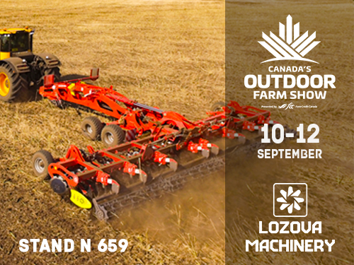 LOZOVA MACHINERY в Канаде – открытие сезона на Canada's Outdoor Farm Show