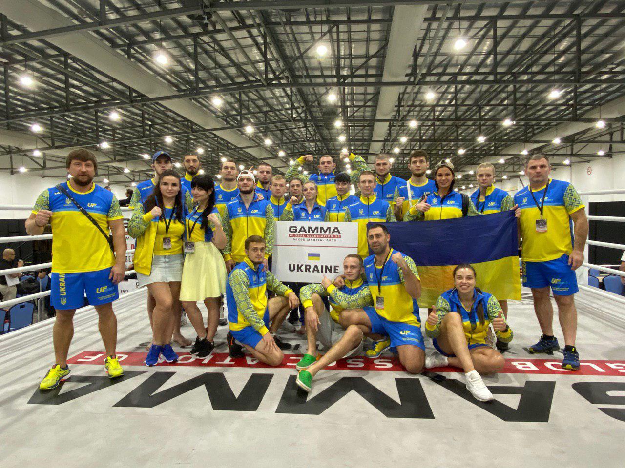 Українська збірна посіла 1 командне місце на чемпіонаті світу з ММА