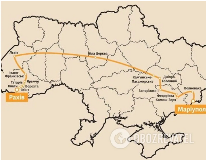 Укрзалізниця запустила поезд по самому длинному маршруту в 1806 км